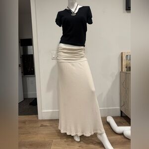 James Perse maxi skirt in cream size 2